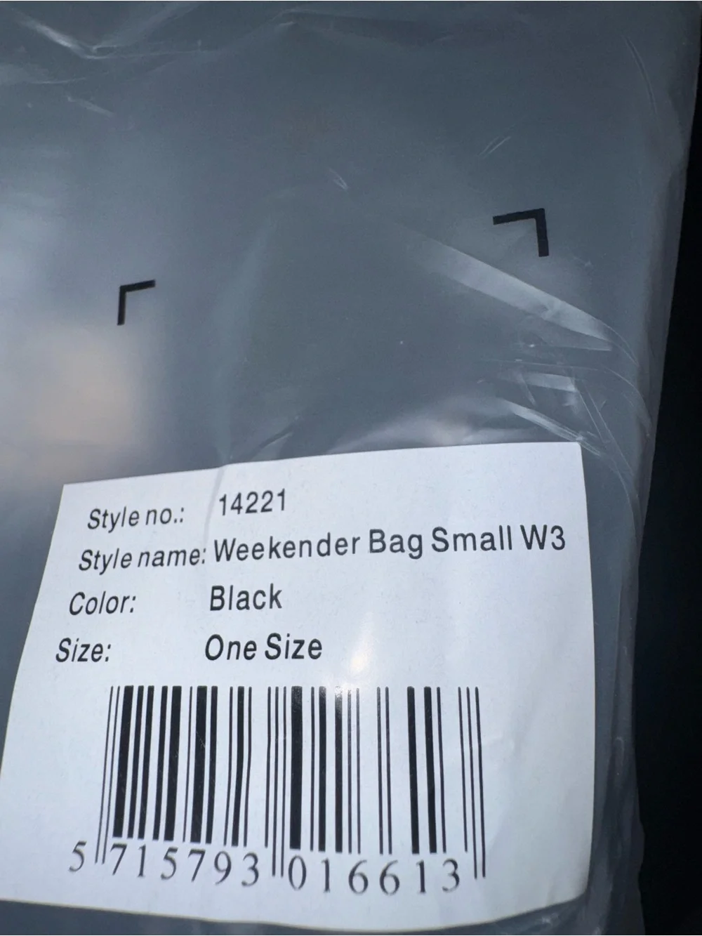 RAINS Black Waterproof Weekend Bag W3 Unisex